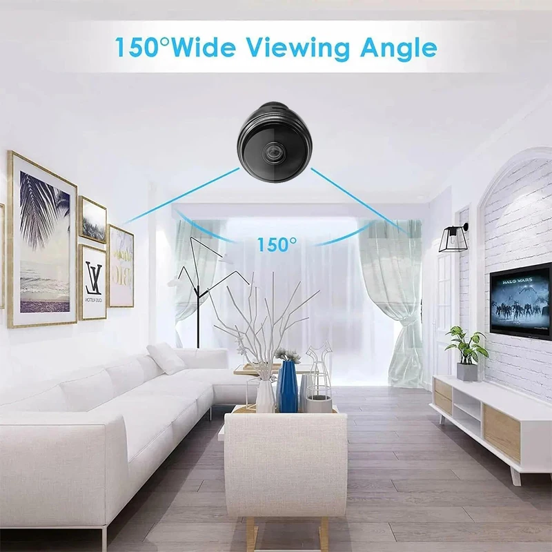 A9 HD Wifi Smart Monitor Surveillance Cameras Sensor Camcorder Web Video Home Safety Wireless Security - Image 13